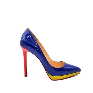 Christian Louboutin Pigalle Plato 120 Patent Leather Pumps EU 37